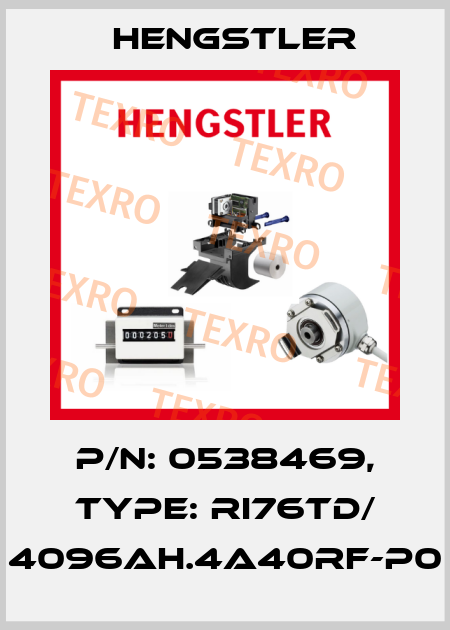 p/n: 0538469, Type: RI76TD/ 4096AH.4A40RF-P0 Hengstler