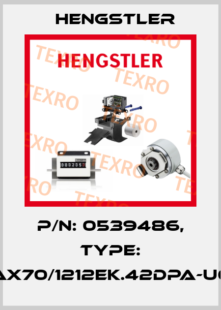 p/n: 0539486, Type: AX70/1212EK.42DPA-U0 Hengstler