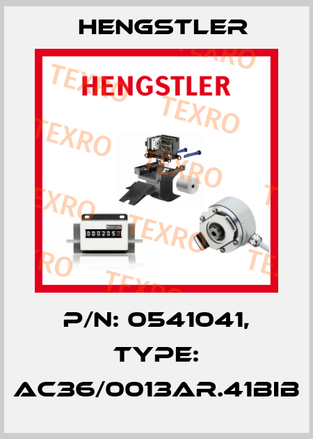 p/n: 0541041, Type: AC36/0013AR.41BIB Hengstler