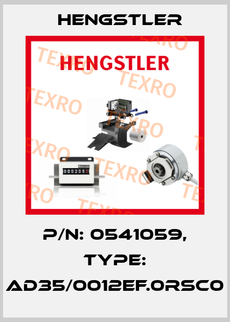 p/n: 0541059, Type: AD35/0012EF.0RSC0 Hengstler