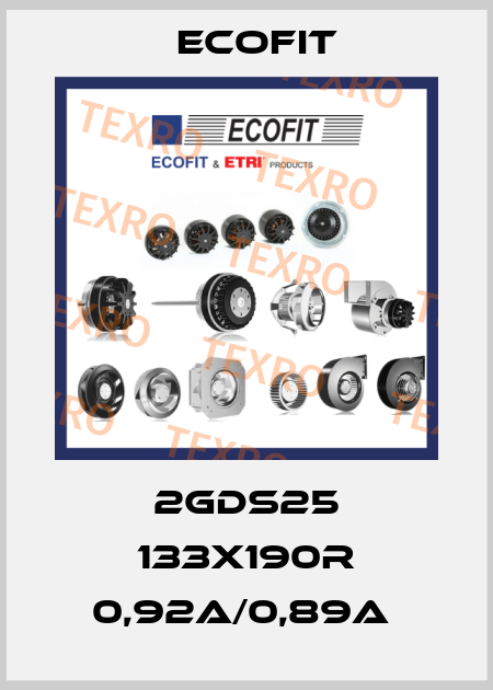 2GDS25 133X190R 0,92A/0,89A  Ecofit