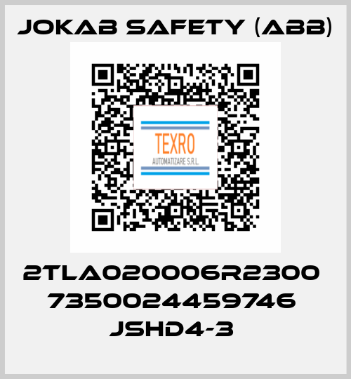2TLA020006R2300  7350024459746  JSHD4-3  Jokab Safety (ABB)