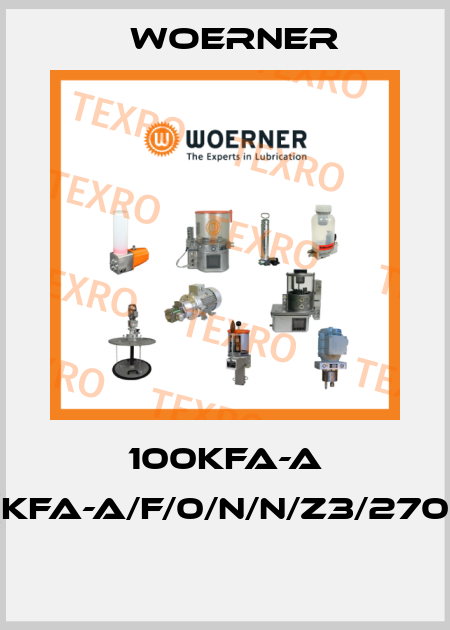 100KFA-A (KFA-A/F/0/N/N/Z3/270)  Woerner