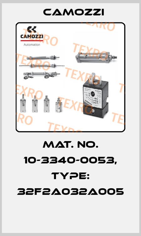 Mat. No. 10-3340-0053, Type: 32F2A032A005  Camozzi