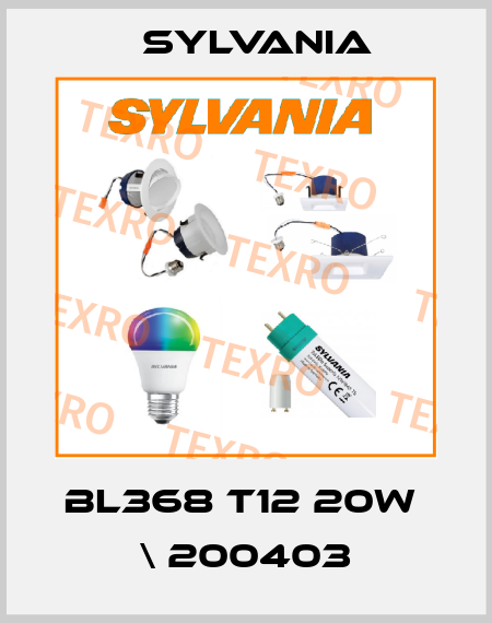 BL368 T12 20W  \ 200403 Sylvania