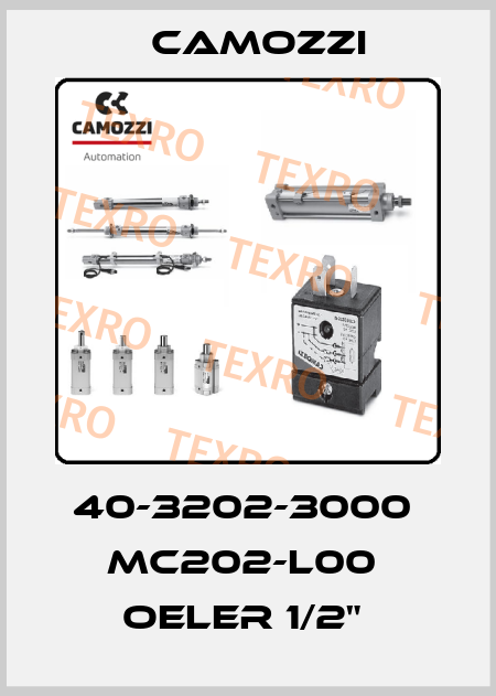 40-3202-3000  MC202-L00  OELER 1/2"  Camozzi