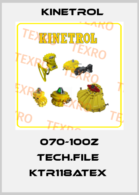 070-100Z TECH.FILE  KTR118ATEX  Kinetrol