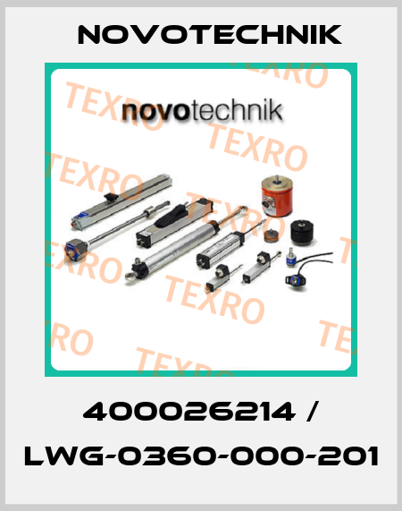 400026214 / LWG-0360-000-201 Novotechnik