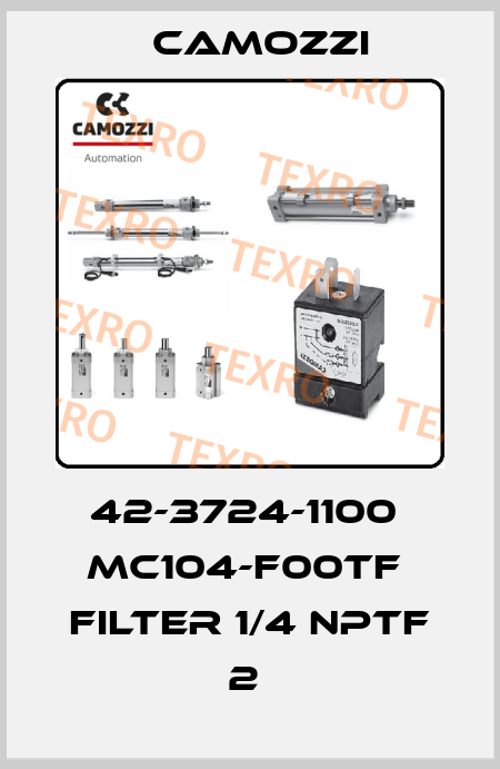 42-3724-1100  MC104-F00TF  FILTER 1/4 NPTF 2  Camozzi
