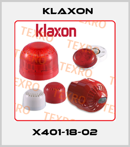 X401-18-02 Klaxon