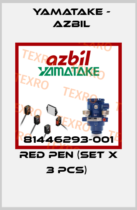81446293-001 RED PEN (set x 3 PCS)  Yamatake - Azbil