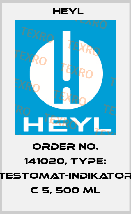 Order No. 141020, Type: Testomat-Indikator C 5, 500 ml Heyl