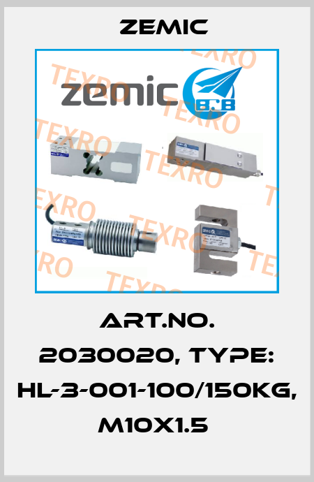 Art.No. 2030020, Type: HL-3-001-100/150kg, M10x1.5  ZEMIC
