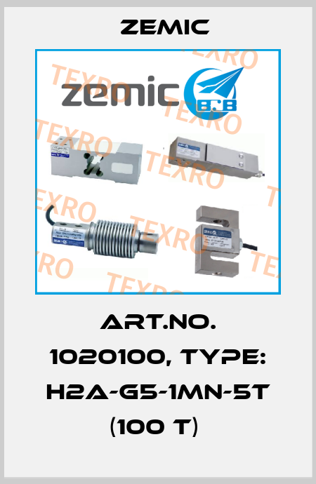 Art.No. 1020100, Type: H2A-G5-1MN-5T (100 t)  ZEMIC