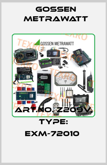 Art.No. Z209V, Type: EXM-72010  Gossen Metrawatt