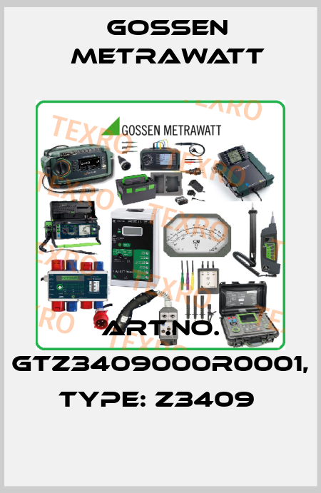 Art.No. GTZ3409000R0001, Type: Z3409  Gossen Metrawatt