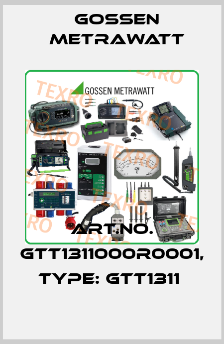 Art.No. GTT1311000R0001, Type: GTT1311  Gossen Metrawatt