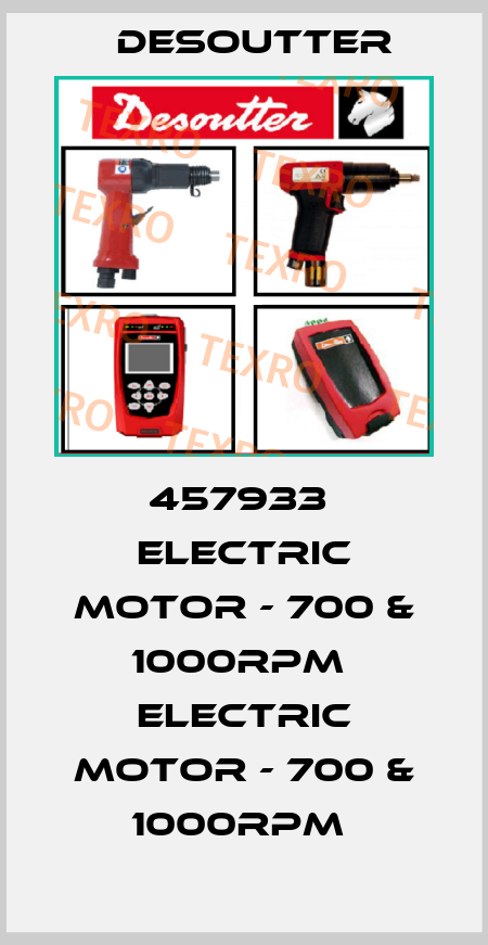 457933  ELECTRIC MOTOR - 700 & 1000RPM  ELECTRIC MOTOR - 700 & 1000RPM  Desoutter