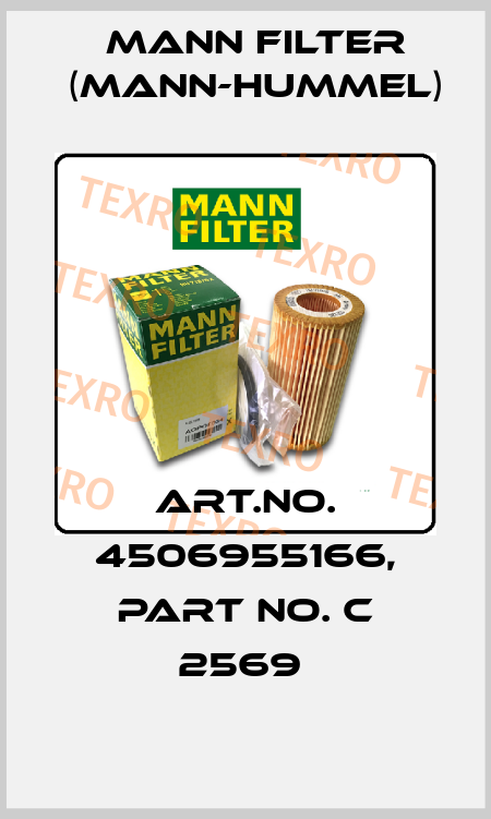 Art.No. 4506955166, Part No. C 2569  Mann Filter (Mann-Hummel)