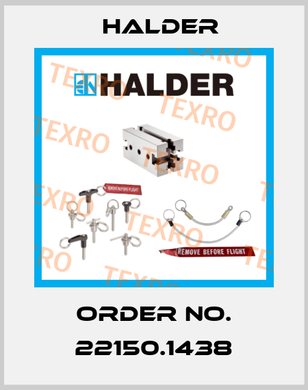 Order No. 22150.1438 Halder