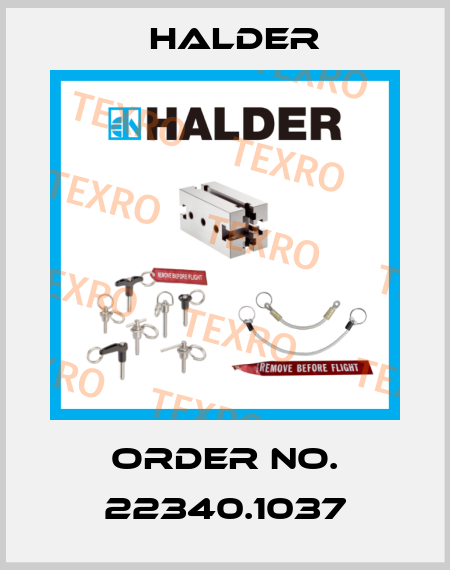 Order No. 22340.1037 Halder