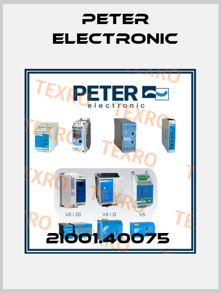2I001.40075  Peter Electronic
