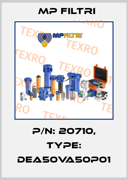 P/N: 20710, Type: DEA50VA50P01 MP Filtri