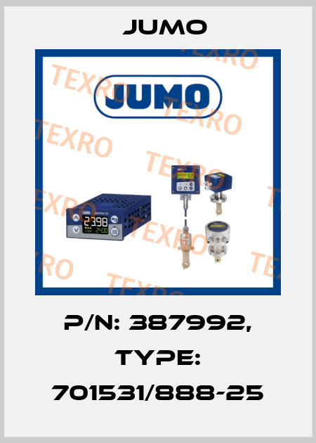 p/n: 387992, Type: 701531/888-25 Jumo