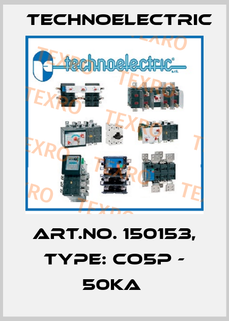 Art.No. 150153, Type: CO5P - 50kA  Technoelectric