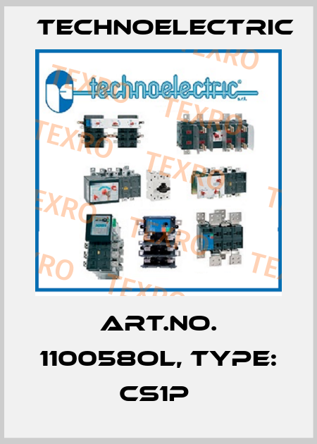 Art.No. 110058OL, Type: CS1P  Technoelectric