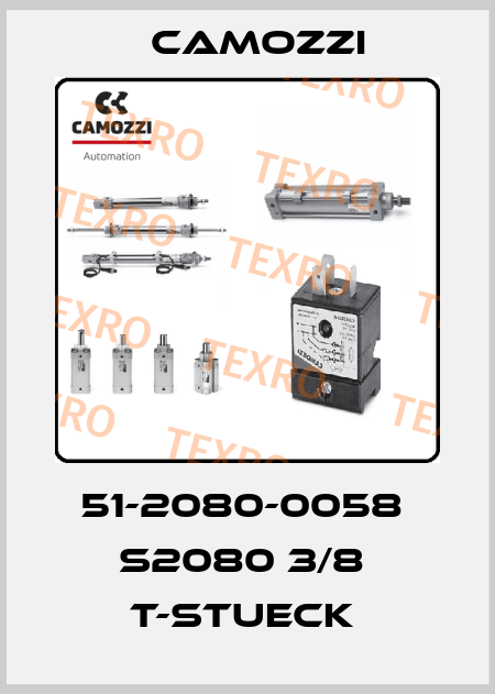 51-2080-0058  S2080 3/8  T-STUECK  Camozzi