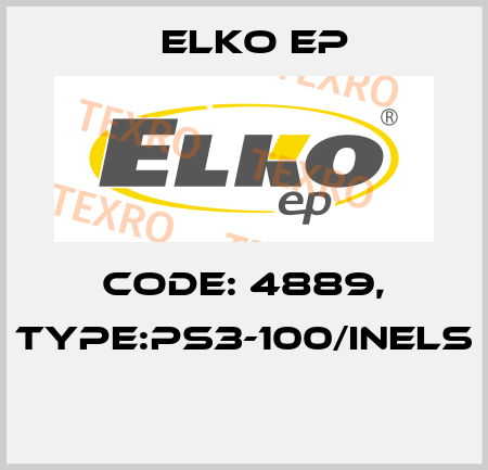 Code: 4889, Type:PS3-100/iNELS  Elko EP