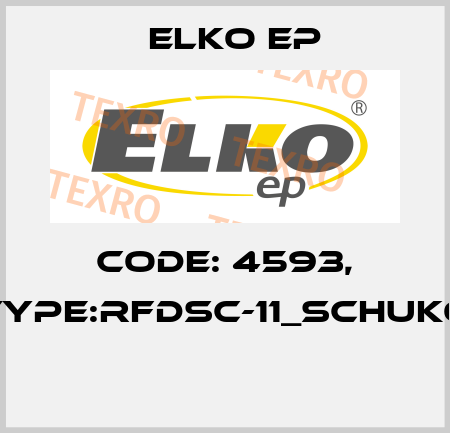 Code: 4593, Type:RFDSC-11_Schuko  Elko EP