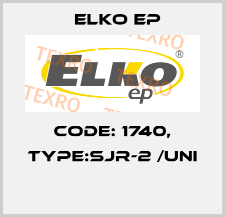 Code: 1740, Type:SJR-2 /UNI  Elko EP