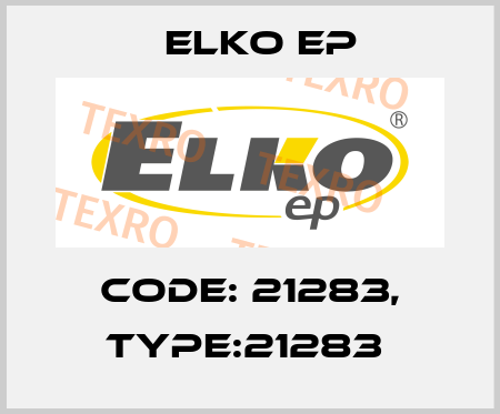 Code: 21283, Type:21283  Elko EP