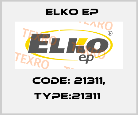 Code: 21311, Type:21311  Elko EP