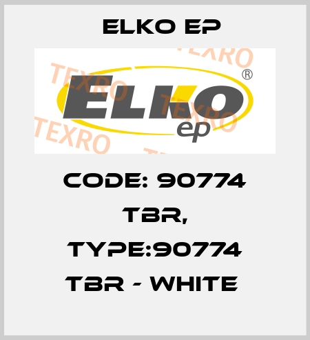 Code: 90774 TBR, Type:90774 TBR - white  Elko EP