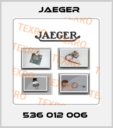 536 012 006  Jaeger