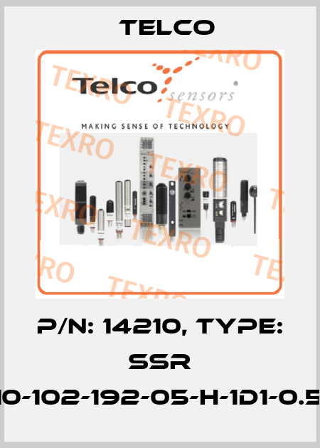p/n: 14210, Type: SSR 01-10-102-192-05-H-1D1-0.5-J8 Telco