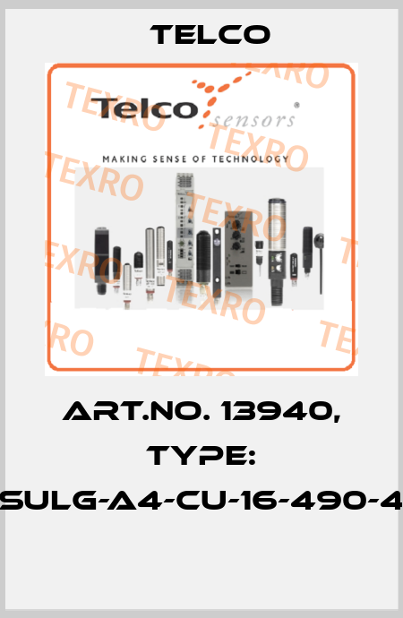 Art.No. 13940, Type: SULG-A4-CU-16-490-4  Telco