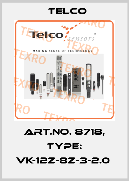 Art.No. 8718, Type: VK-12Z-8Z-3-2.0  Telco