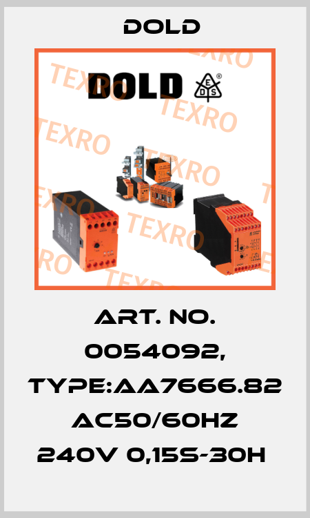 Art. No. 0054092, Type:AA7666.82 AC50/60HZ 240V 0,15S-30H  Dold