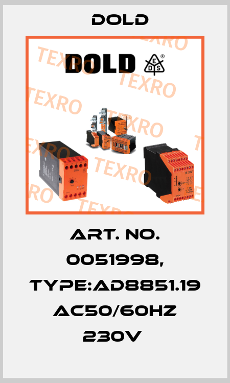 Art. No. 0051998, Type:AD8851.19 AC50/60HZ 230V  Dold