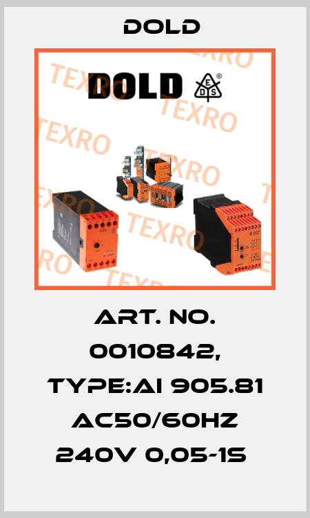 Art. No. 0010842, Type:AI 905.81 AC50/60HZ 240V 0,05-1S  Dold