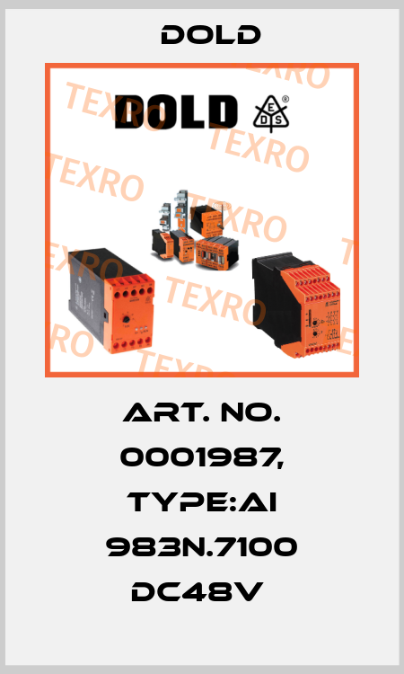 Art. No. 0001987, Type:AI 983N.7100 DC48V  Dold