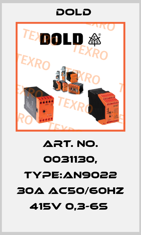 Art. No. 0031130, Type:AN9022 30A AC50/60HZ 415V 0,3-6S  Dold