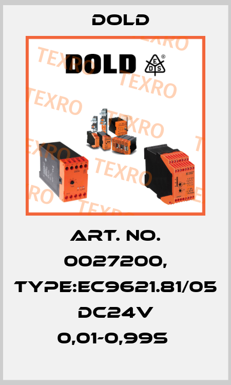Art. No. 0027200, Type:EC9621.81/05 DC24V 0,01-0,99S  Dold