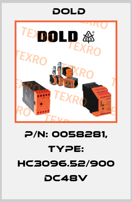 p/n: 0058281, Type: HC3096.52/900 DC48V Dold