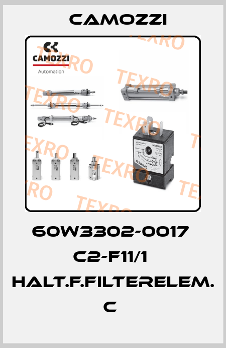 60W3302-0017  C2-F11/1  HALT.F.FILTERELEM. C  Camozzi