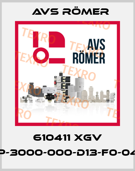 610411 XGV P-3000-000-D13-F0-04 Avs Römer